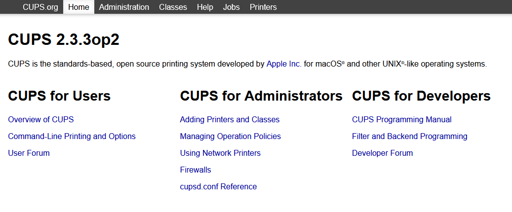 CUPS Server